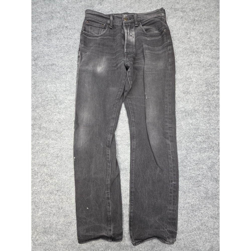 Levis 501xx Jeans Men's 29 x 32 (FITS 27 x 29) Black Distressed Faded